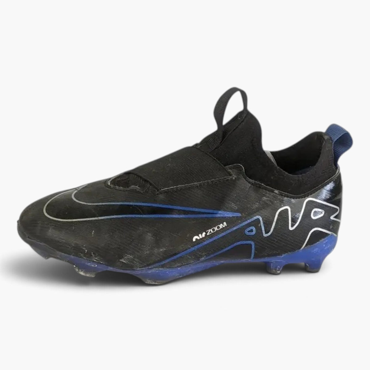 Nike Air Zoom Mercurial Vapor 15 Academy MG Shadow - Black/Chrome/Blue Kids