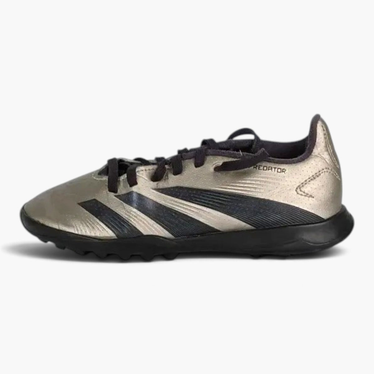 adidas Predator League TF Vivid Horizon - Platin Metallic/Aurora Black/Turbo Kids