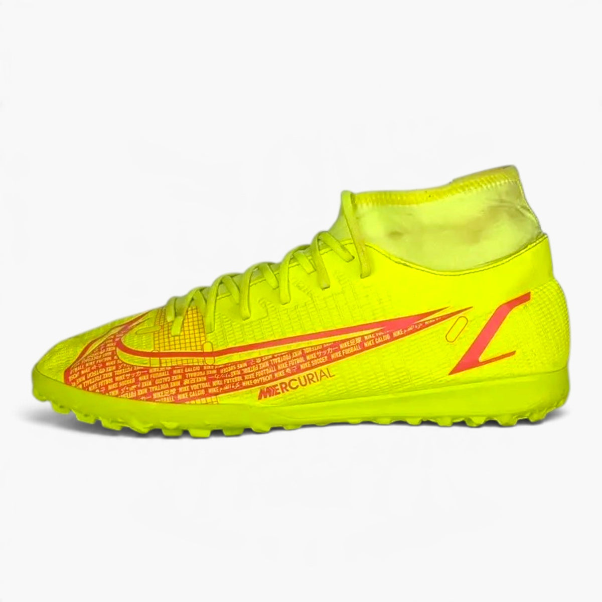 Nike Mercurial Vapor 14 Club TF Motivation - Volt/Bright Crimson