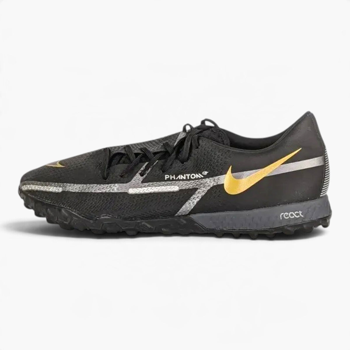 Nike Phantom GT 2 Pro TF Shadow - Black/Metallic Dark Grey/Metallic Gold