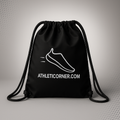 Athletic Corner Drawstring Bag 'Black'