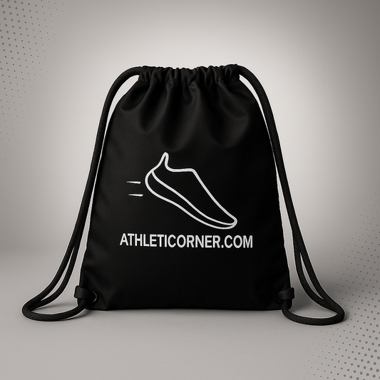 Athletic Corner Drawstring Bag 'Black'