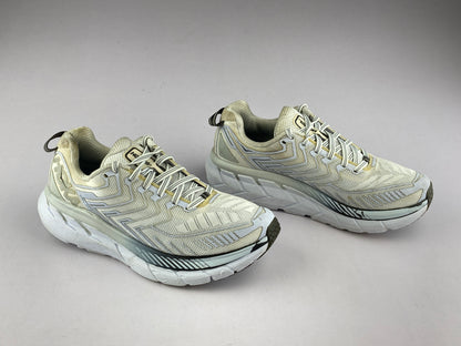 Hoka Wmns Clifton 4 'White/Silver'-Running-Athletic Corner