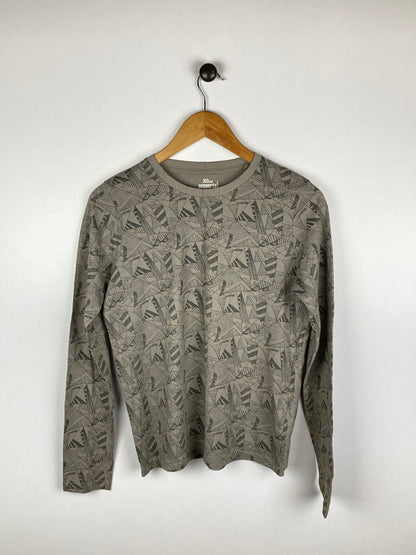Peppertsl Printed Grey |Cotton| Crew Neck-Tees-Athletic Corner