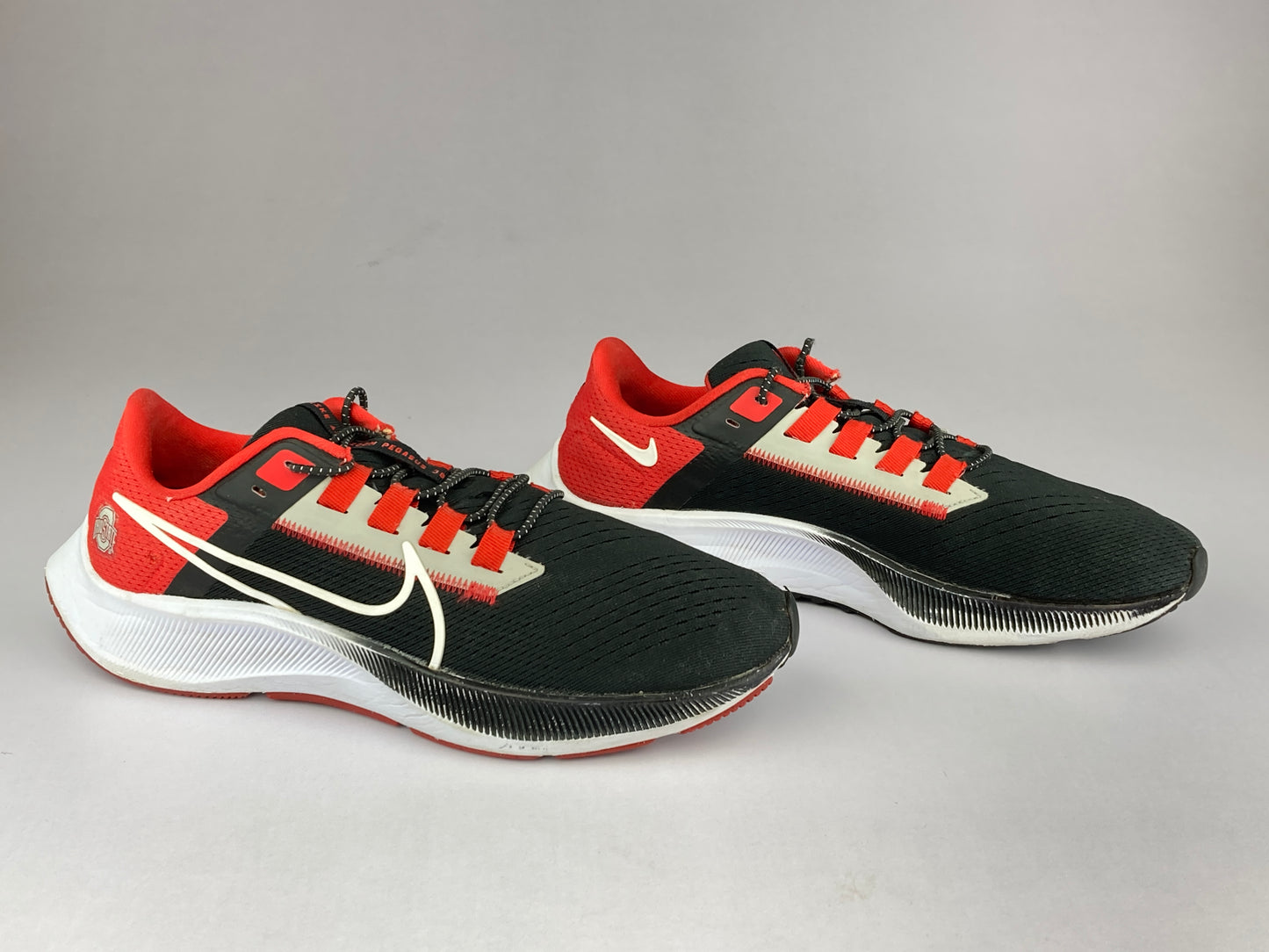 Nike Air Zoom Pegasus 38 Ohio State 'University Red/White/Black/Dark Smoke Grey' DJ0837-001-Running-Athletic Corner