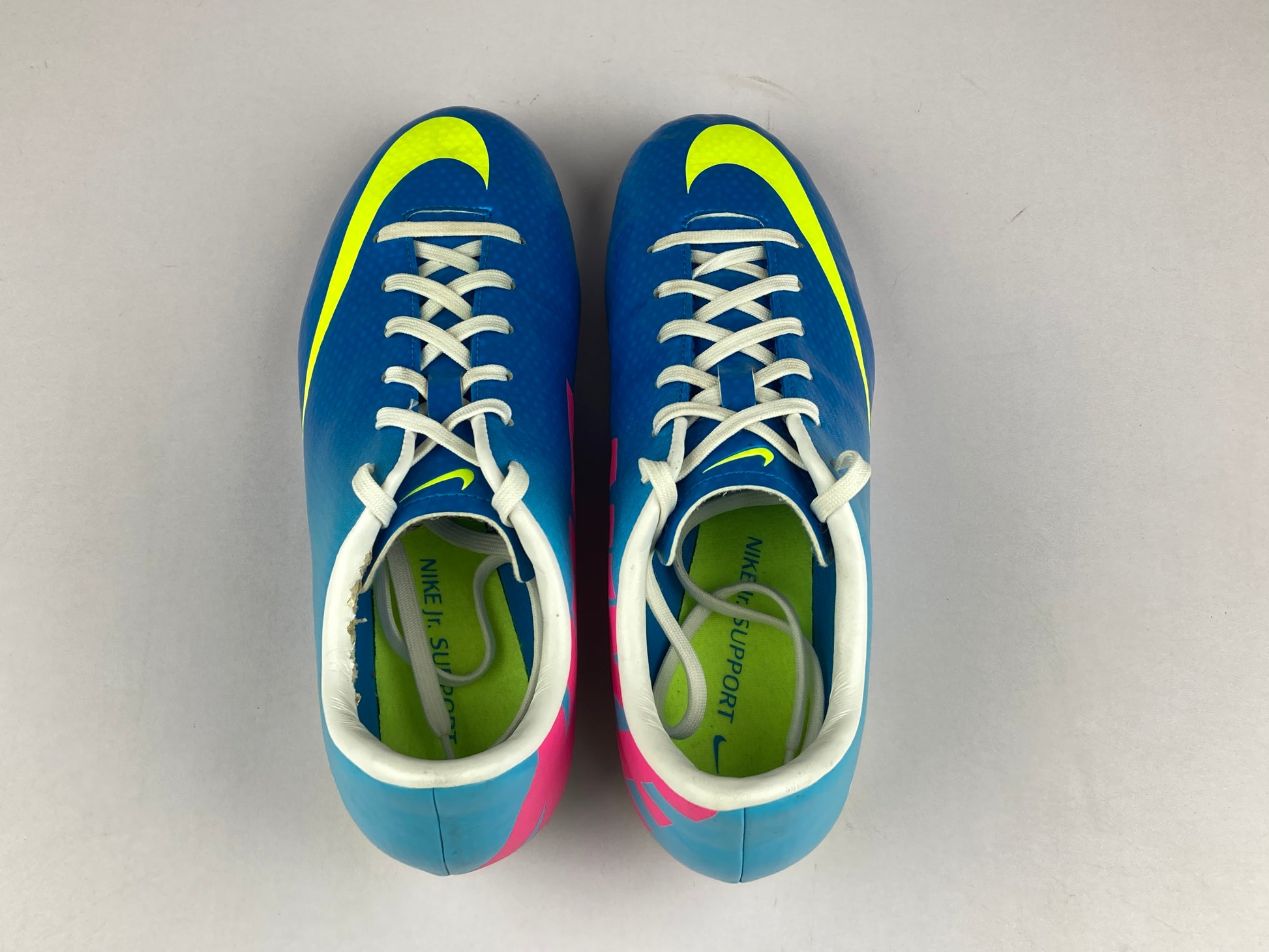 Nike Mercurial IV FG Junior ' Blue/Volt' 553631-474-Footwear-Athletic Corner