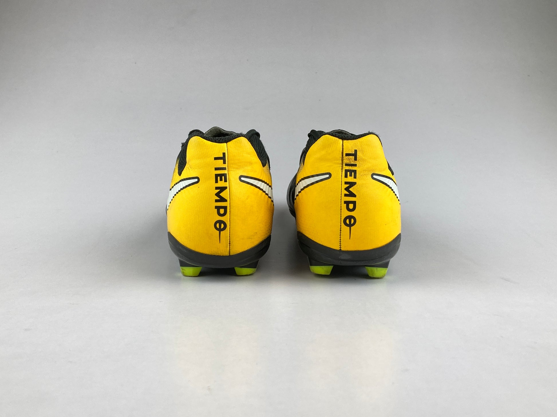 Nike JR Tiempo Ligera IV FG 'Black/Yellow' 897725-008-Footwear-Athletic Corner