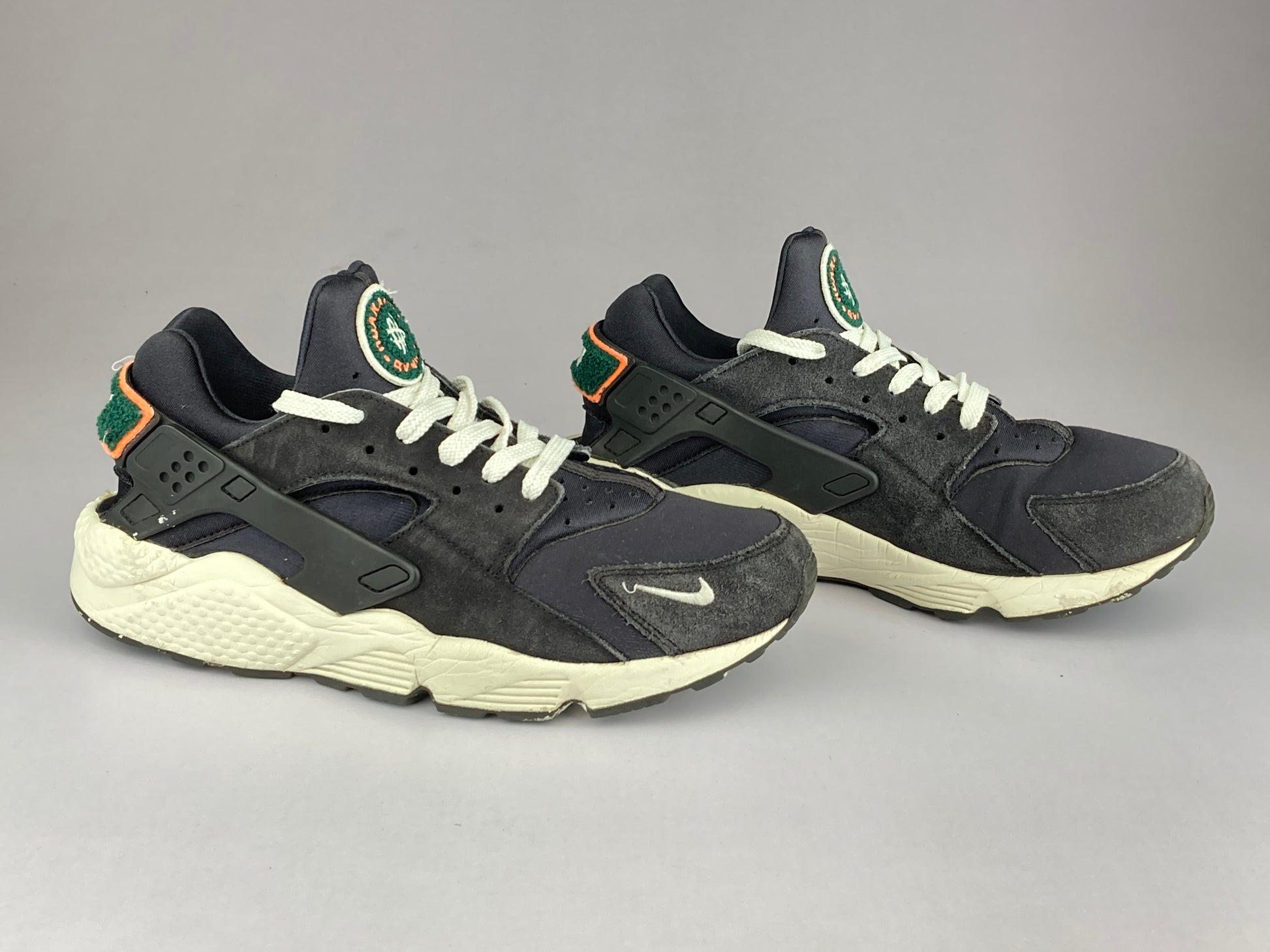 Nike Air Huarache Run 'Oil Grey Rainforest' 704830-015-Running-Athletic Corner