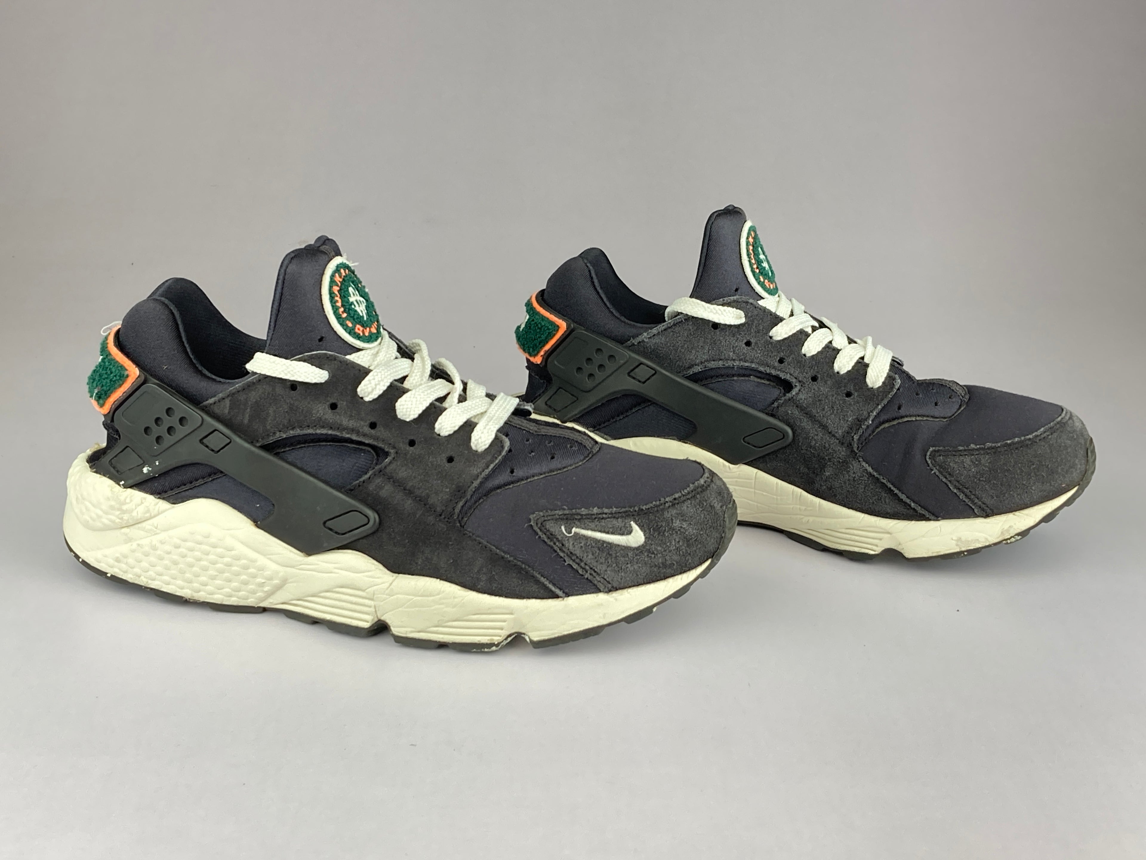 Nike Air Huarache Run 'Oil Grey Rainforest' 704830-015-Running-Athletic Corner