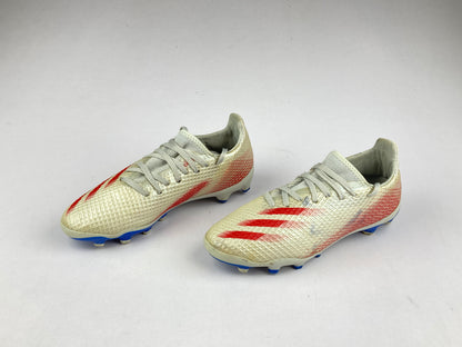 adidas Kids X Ghosted.3 MG 'Grey/Scarlet/Team Royal Blue' fy7290-Footwear-Athletic Corner