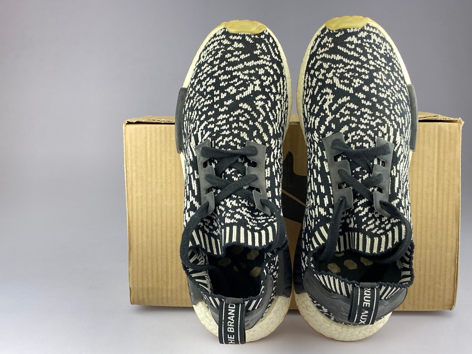 adidas NMD R1 Zebra 'Sashiko Black' BY3013-Sneakers-Athletic Corner