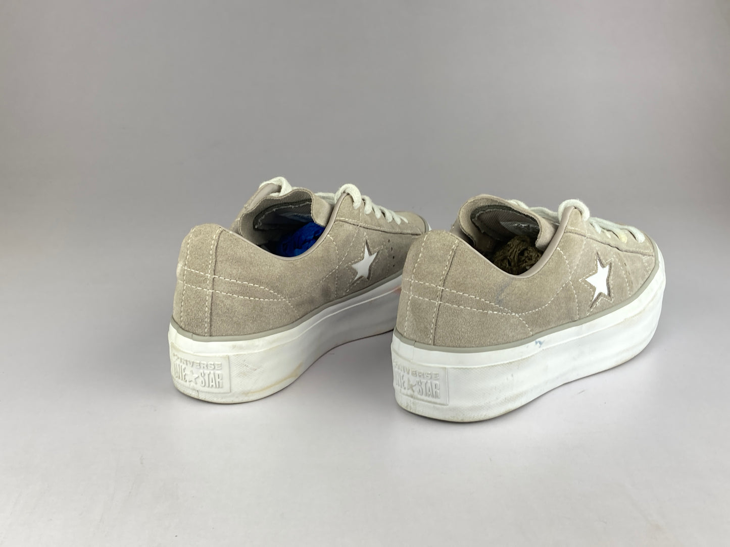 Converse Wmns One Star Platform Suede 'Grey White' 563870c-Sneakers-Athletic Corner