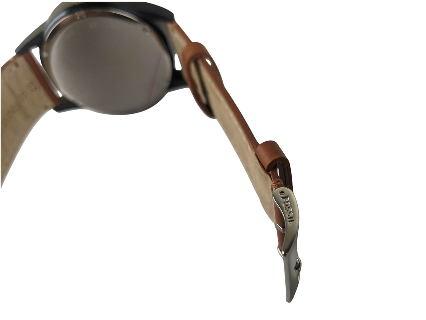 Fossil Flynn Men's Multifunction Watch – Blue Dial with Brown Leather Strap BQ2316