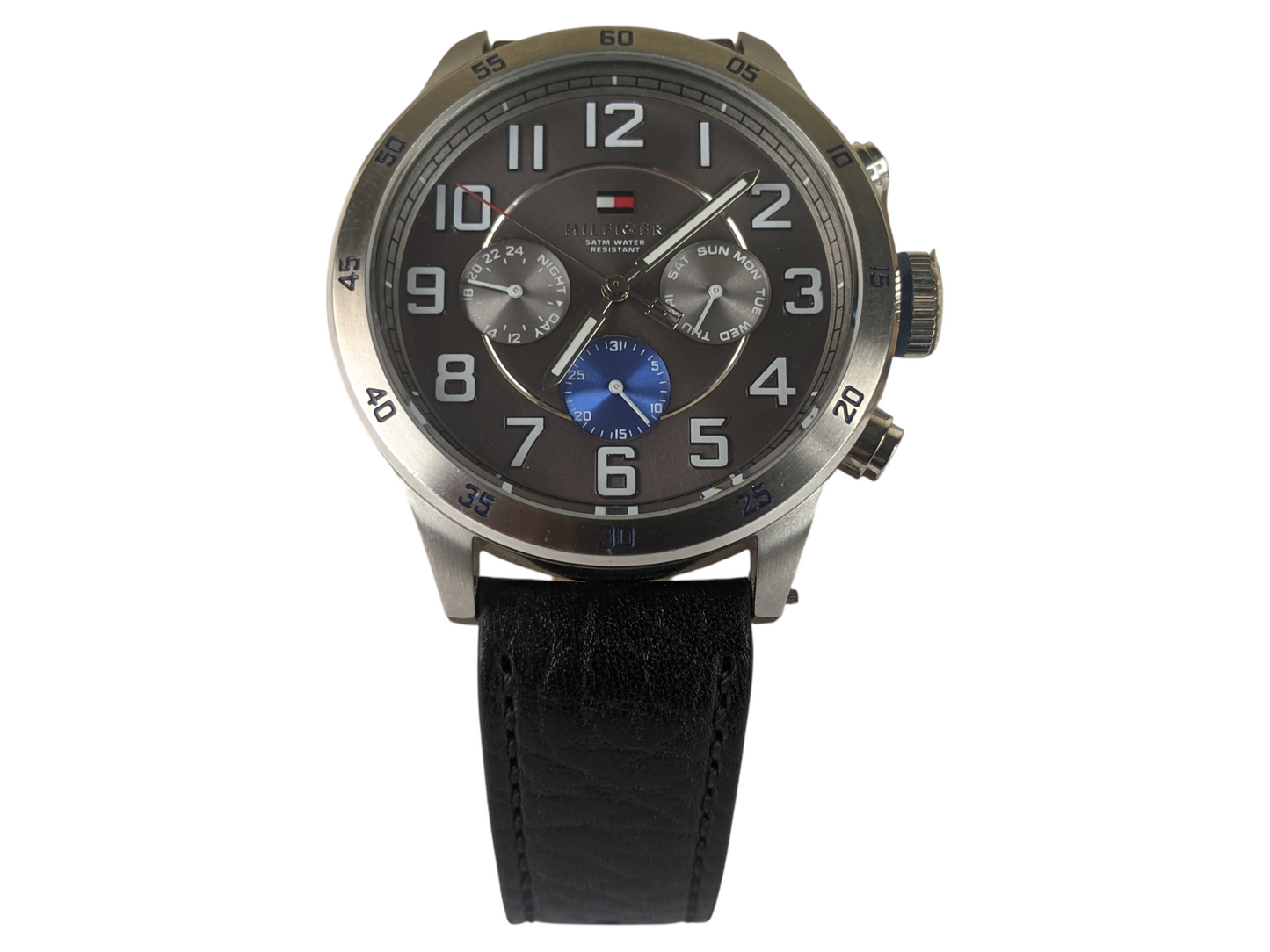 Tommy Hilfiger Cosmo Graph Leather Strap Men's Watch