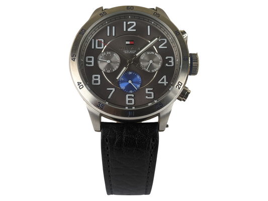 Tommy Hilfiger Cosmo Graph Leather Strap Men's Watch