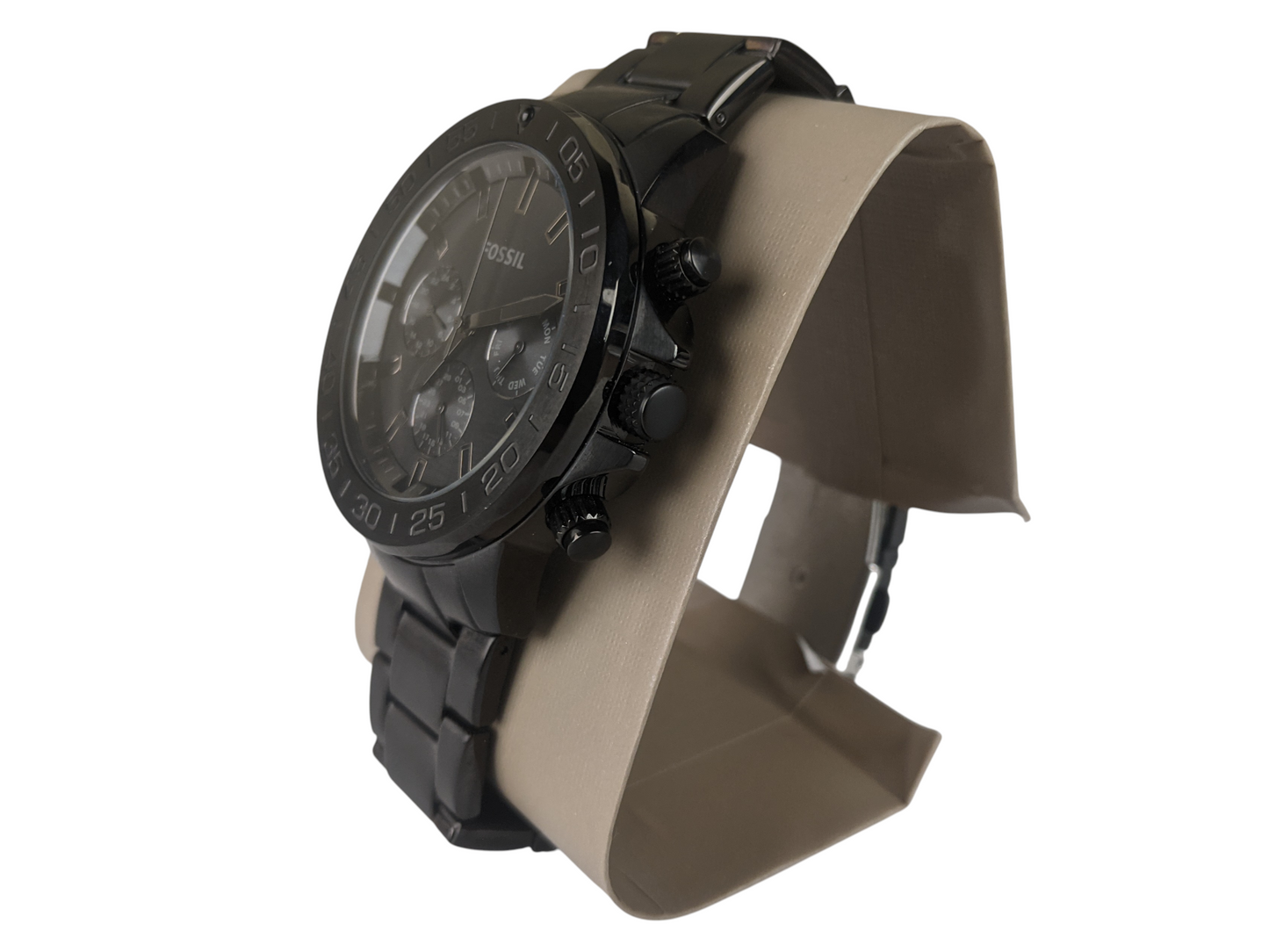 Fossil Bannon Multifunction Black Stainless Steel Men's Watch BQ2587