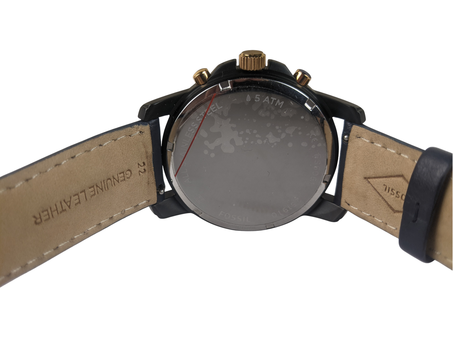 Fossil Grant Chronograph Navy Leather Men's Watch FS5061