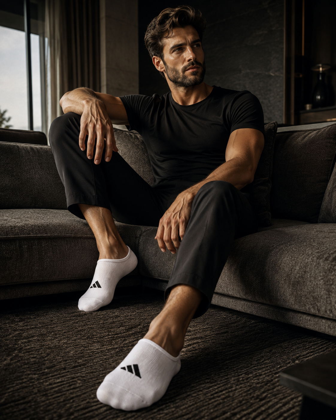 adidas Loafers No Show Socks 'White'