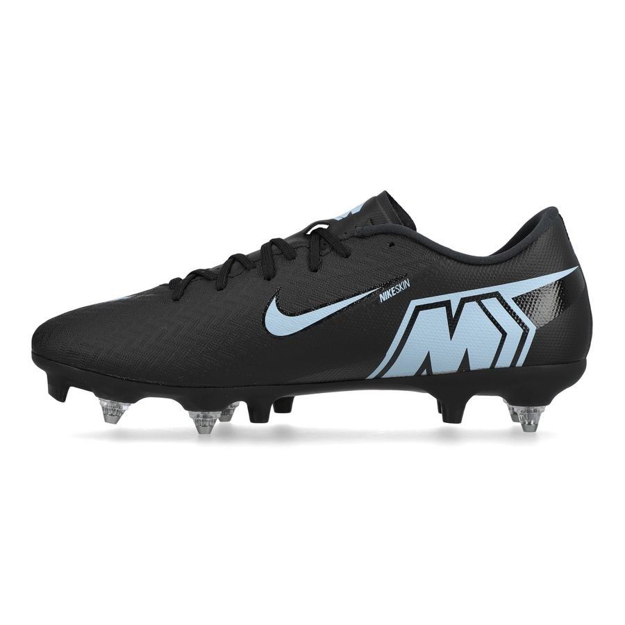 Nike Air Zoom Mercurial Vapor 16 Academy SG-PRO Anti-Clog Shadow - Black/Ice Blue (Brand New)