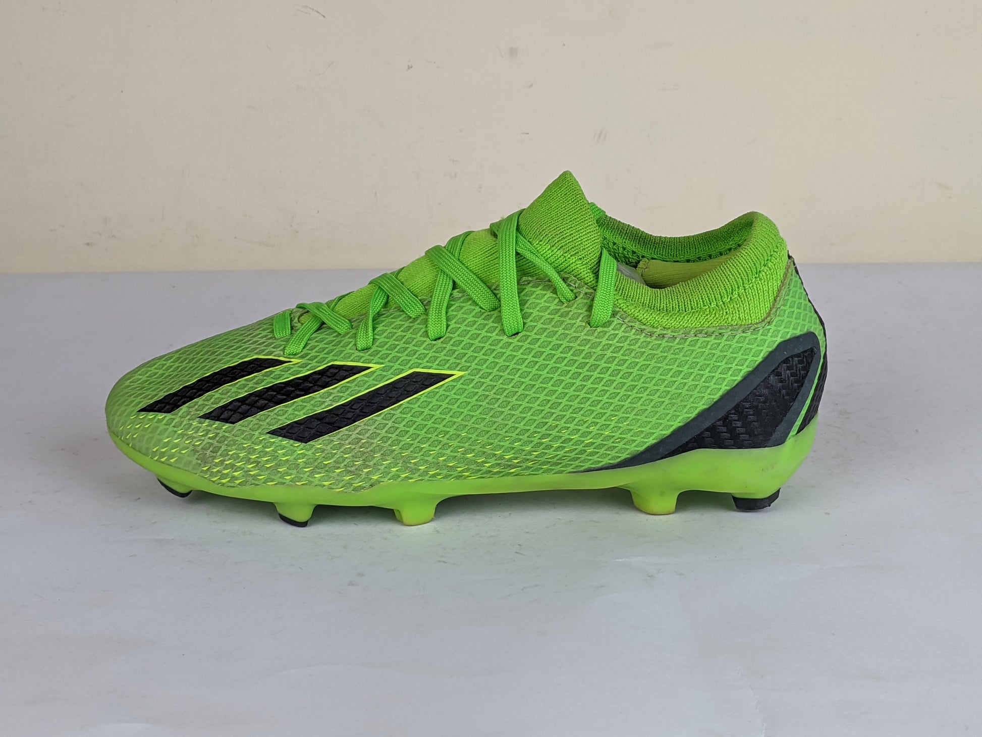 adidas X Speedportal .3 Laceless FG Game Data - Solar Green/Core Black/Solar Yellow Kids