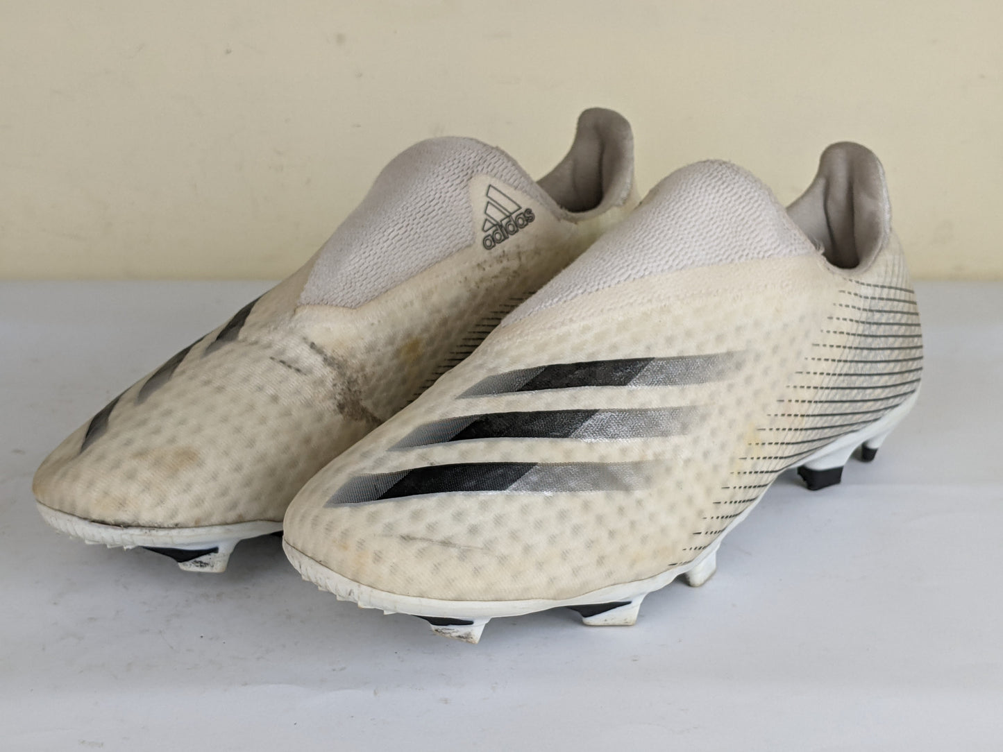 adidas X Ghosted .3 Laceless FG/AG Inflight - Footwear White/Core Black/Silver Metallic
