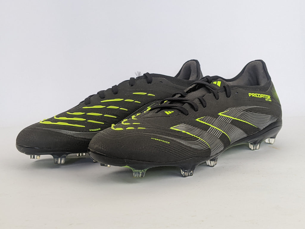 adidas Predator Pro FG Electric Stealth - Core Black/Carbon/Lucid Lemon (Brand New)
