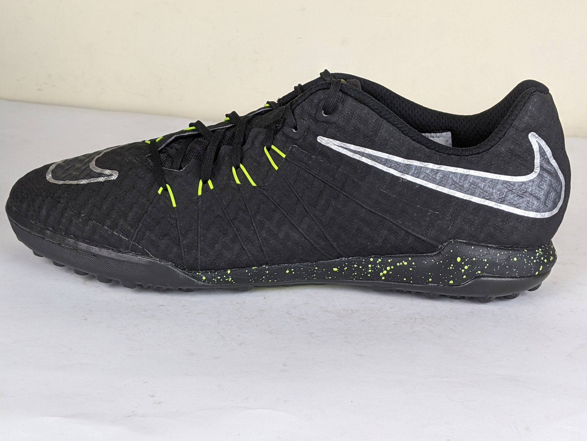 Nike HypervenomX Finale TF Black/Volt/Metallic Silver