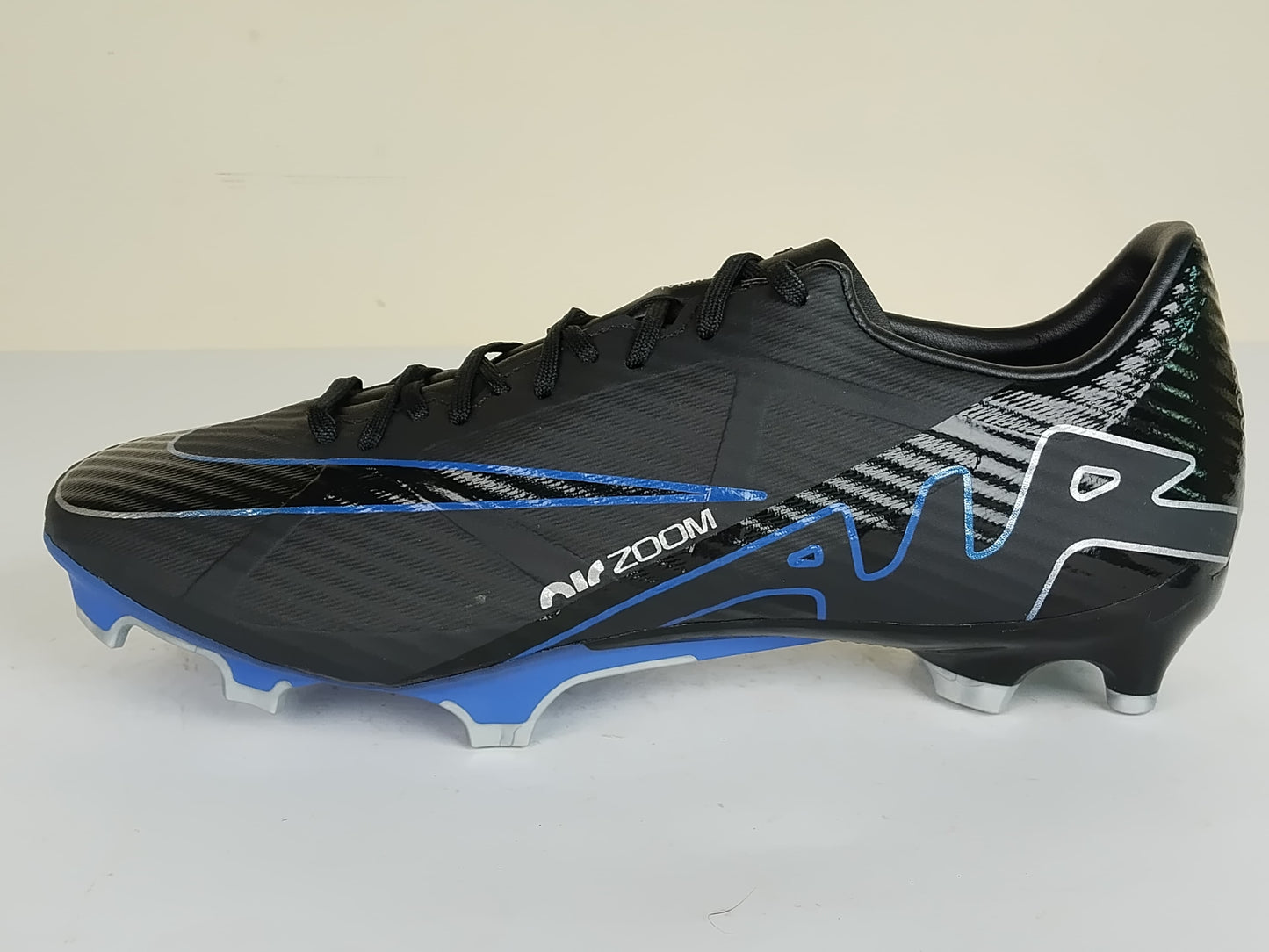 Nike Air Zoom Mercurial Vapor 15 Academy MG Shadow - Black/Chrome/Hyper Royal (Brand New)