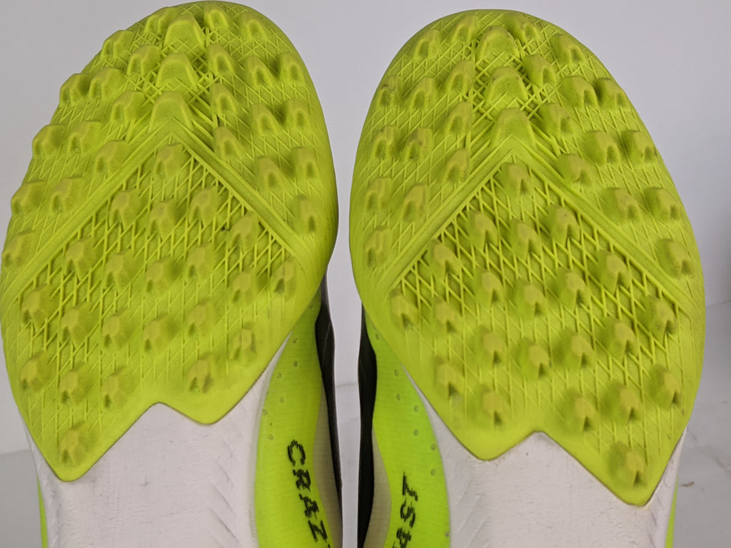 adidas X Crazyfast .3 TF Crazyrush - Footwear White/Core Black/Lucid Lemon