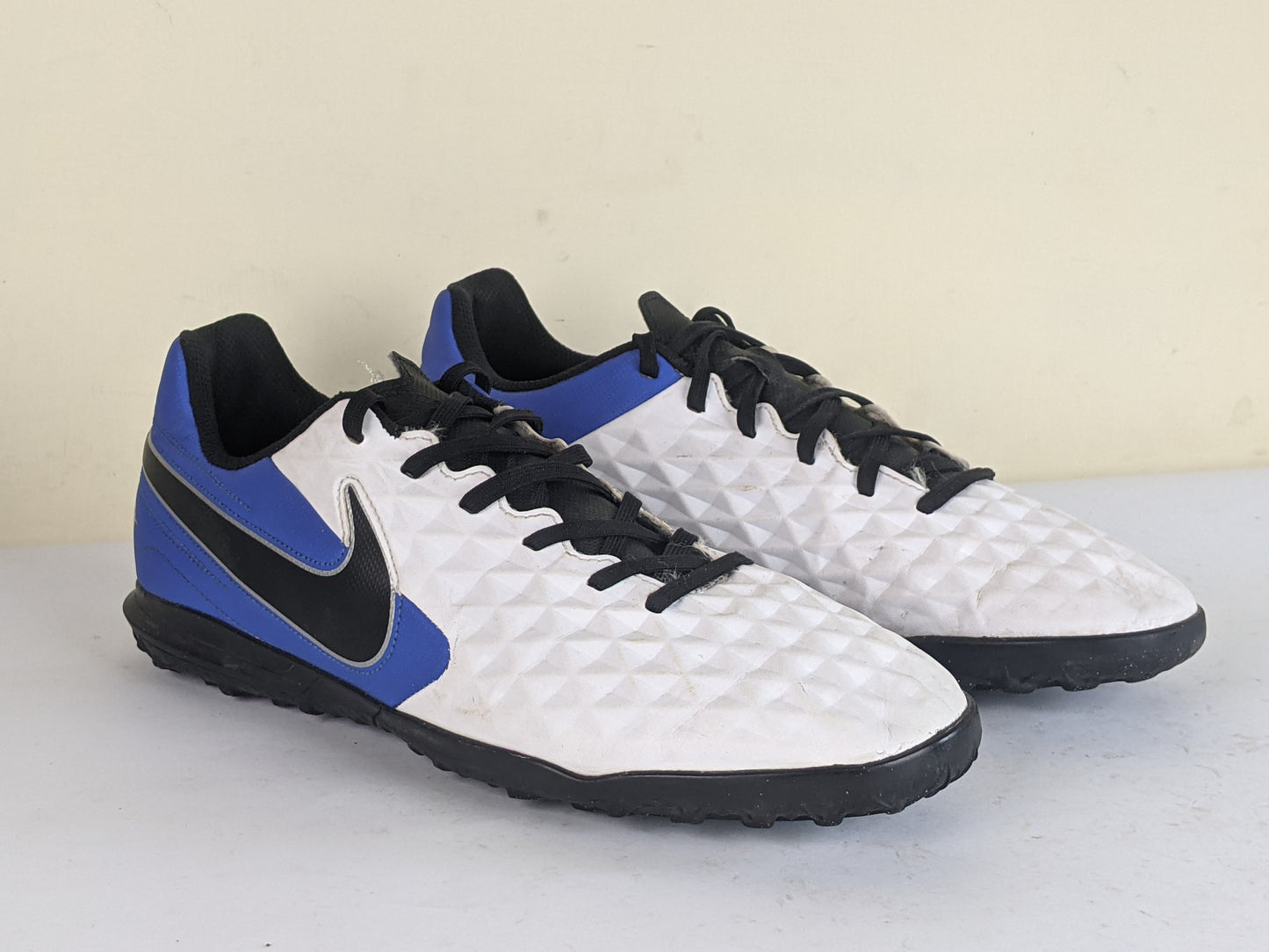 Nike Tiempo Legend 8 Club TF Daybreak - White/Black/Hyper Royal/Metallic Silver