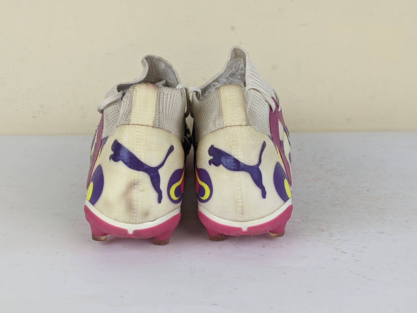 PUMA Future Match FG/AG Creativity - PUMA White/Team Violet/Fluro Yellow LIMITED EDITION