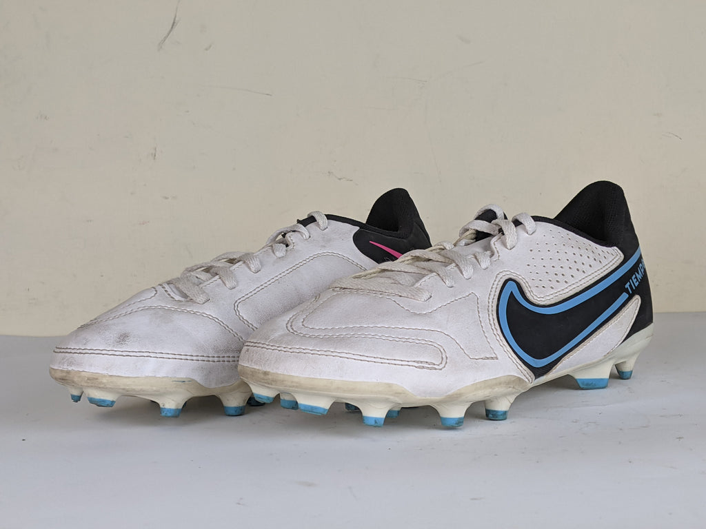 Nike Tiempo Legend 9 Club MG Blast - White/Black/Baltic Blue/Pink Blast Kids