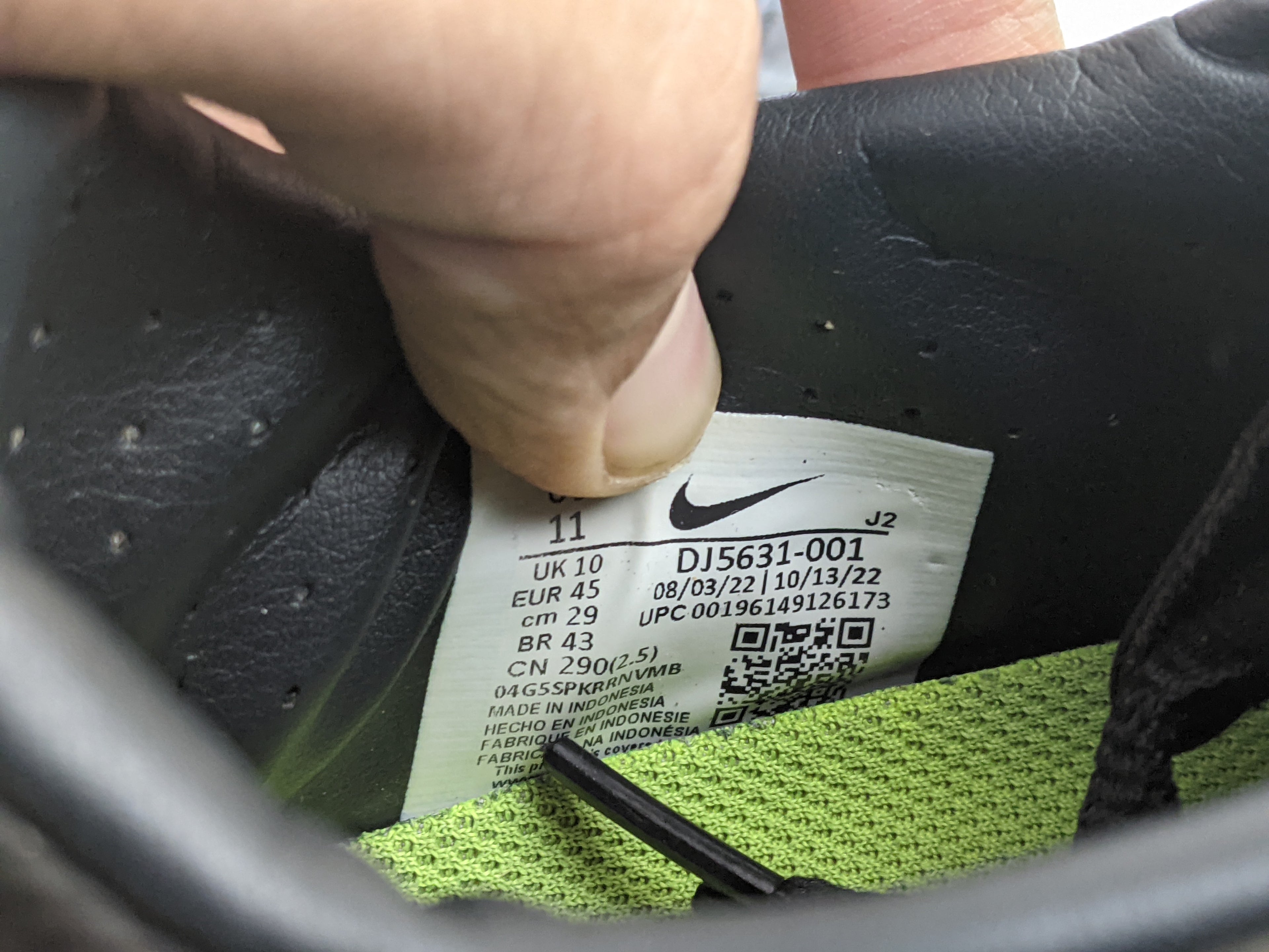Nike Air Zoom Mercurial Vapor 15 Academy FG 'Black/Volt
