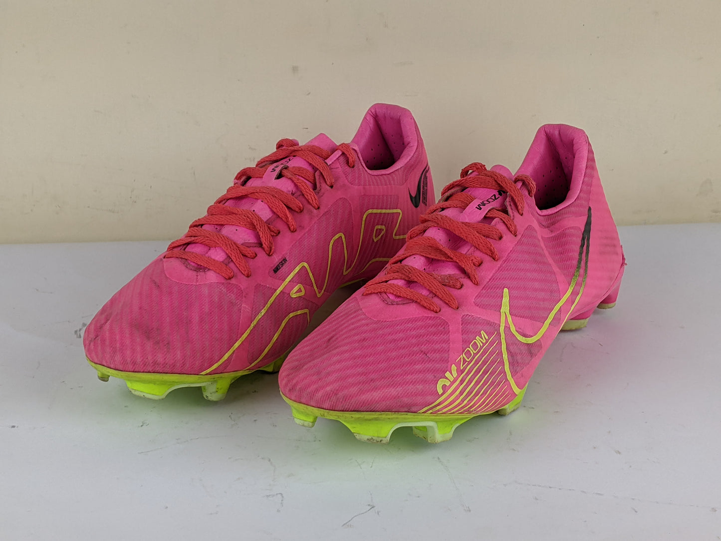 Nike Air Zoom Mercurial Vapor 15 Academy MG Luminous - Pink Blast/Volt/Gridiron
