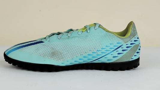adidas X Speedportal .4 TF Al Rihla - Clear Aqua/Power Blue/Solar Yellow