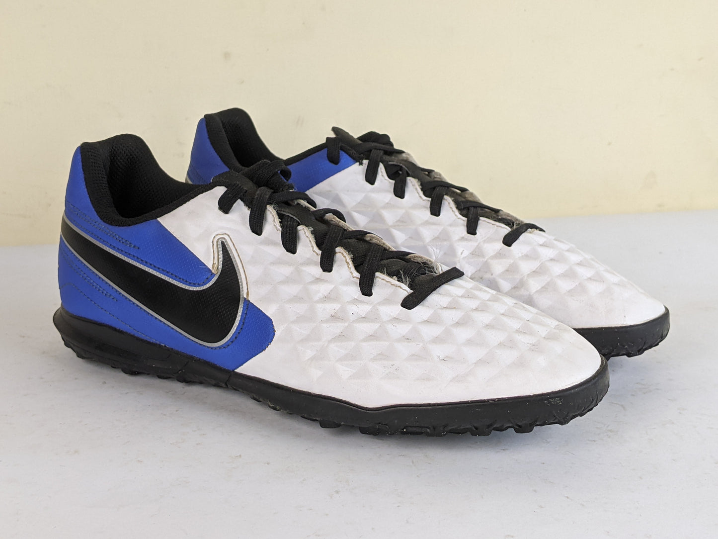 Nike Tiempo Legend 8 Club TF Daybreak - White/Black/Hyper Royal/Metallic Silver