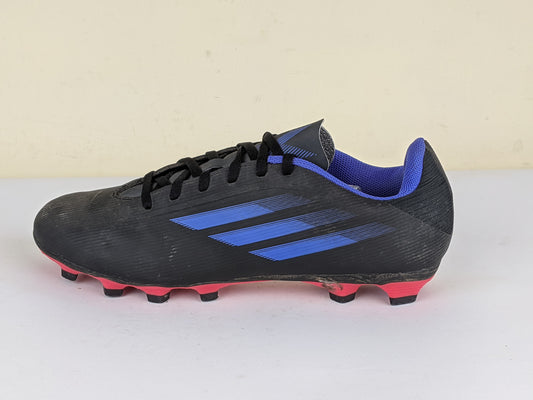 adidas X Speedflow .4 FG Edge of Darkness - Core Black/Sonic Ink/Solar Yellow