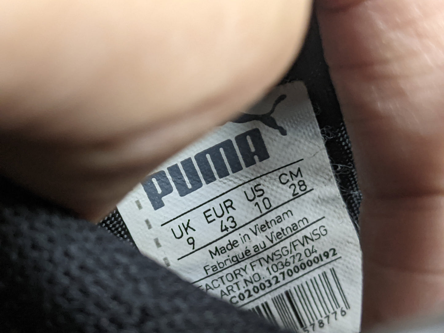 PUMA evoTOUCH 1 FG - Black/Puma Silver