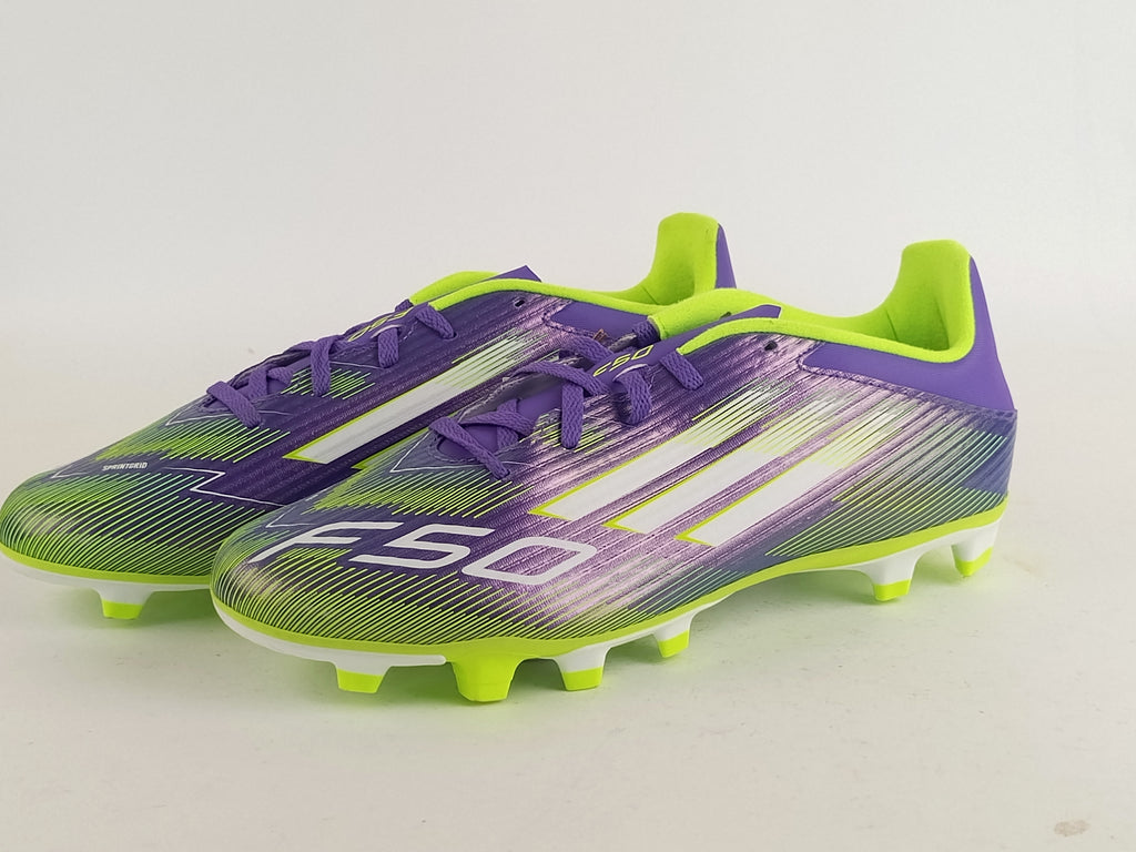 adidas F50 Club FxG Radiant Blaze - Purple Rush/Footwear White/Lucid Lemon (Brand New)