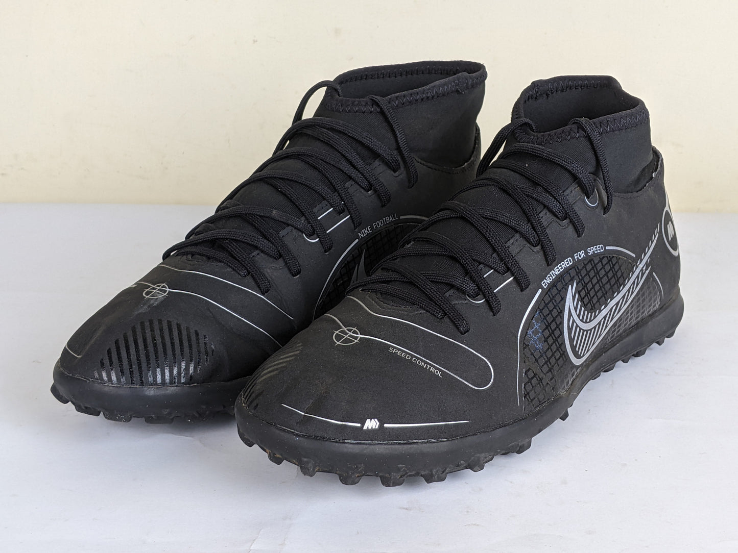 Nike Mercurial Superfly 8 Club TF Shadow - Black/Silver/Grey