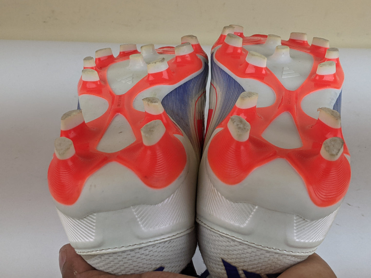 adidas F50 League MG Advancement - Footwear White/Solar Red/Lucid Blue