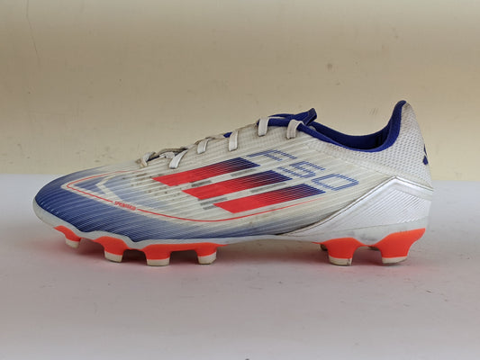 adidas F50 League MG Advancement - Footwear White/Solar Red/Lucid Blue