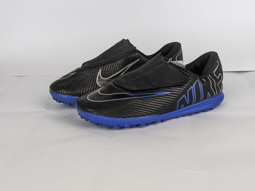 Nike Mercurial Vapor 15 Club Velcro TF Shadow - Black/Chrome/Hyper Royal Kids