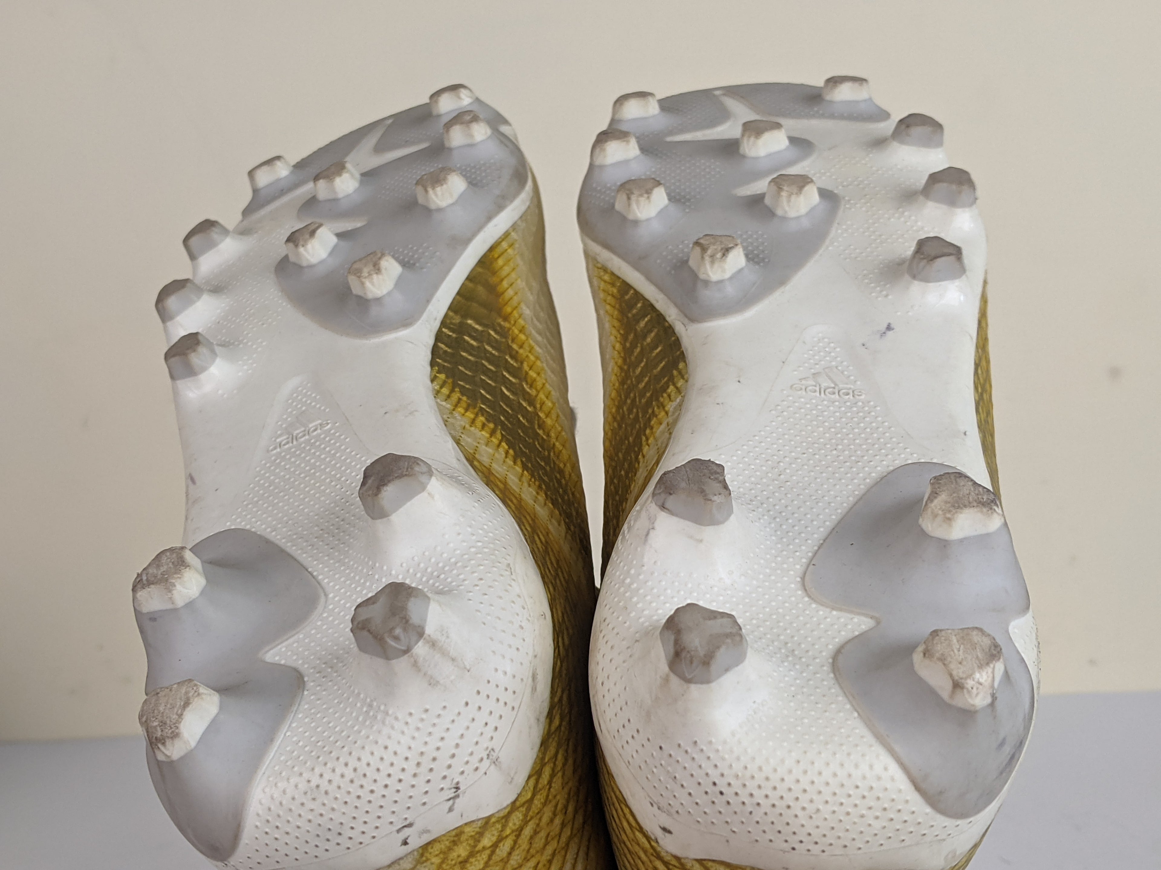 adidas X Ghosted .3 MG Inflight - Footwear White/Metallic Gold/Grey Two Kids