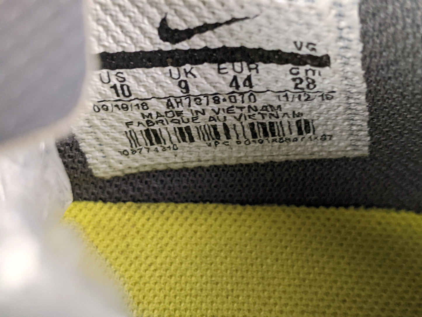 Nike Mercurial Vapor 12 Club FG 'Wolf Grey/Yellow