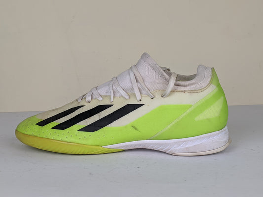 adidas X Crazyfast .3 IN Crazyrush - Footwear White/Core Black/Lucid Lemon