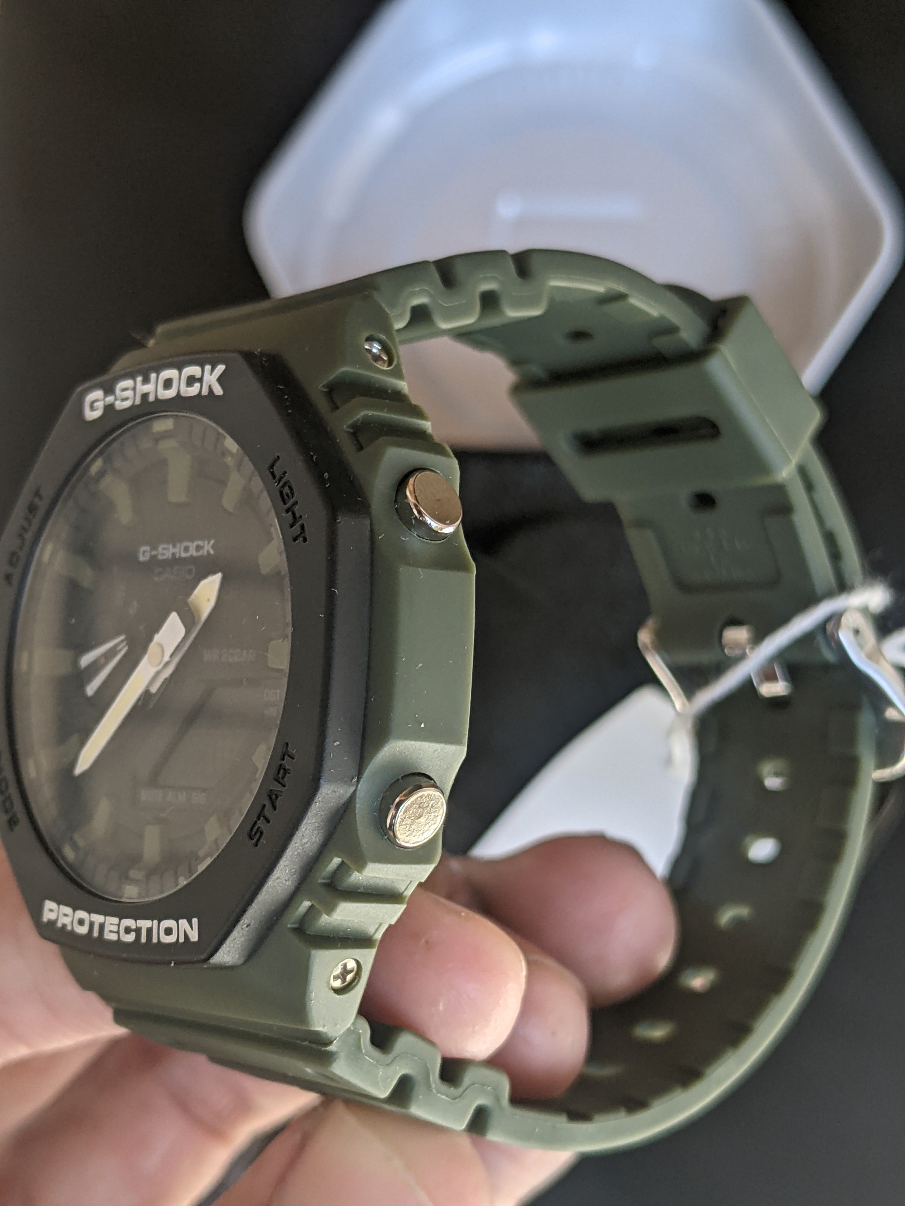 G-Shock GA-2100 'Black/Battalion Green' (Brand New)
