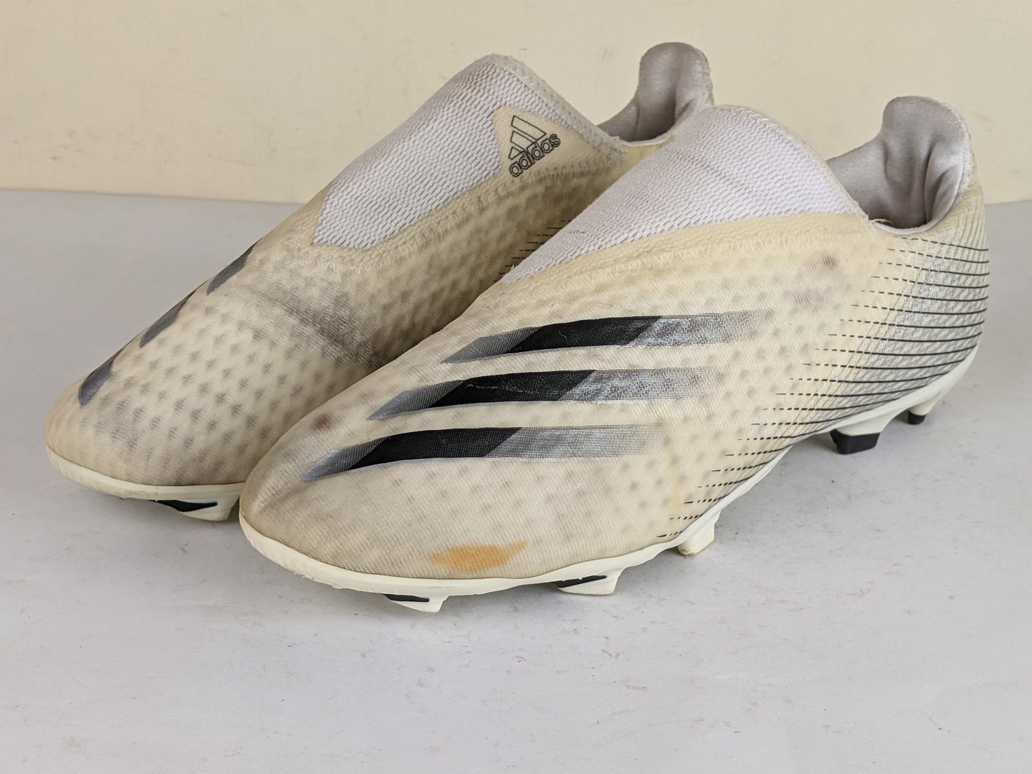 adidas X Ghosted .3 Laceless FG/AG Inflight - Footwear White/Core Black/Silver Metallic