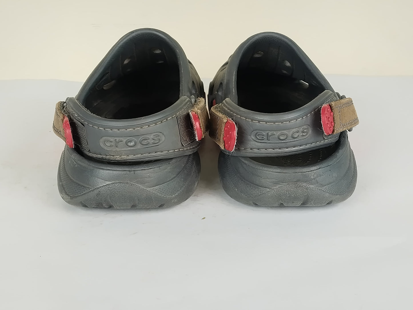 Crocs Duet Max II Clog 'Grey/Red'