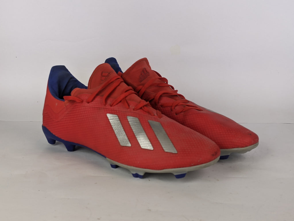 adidas X 18.3 FG/AG Exhibit - Action Red/Silver Metallic/Bold Blue